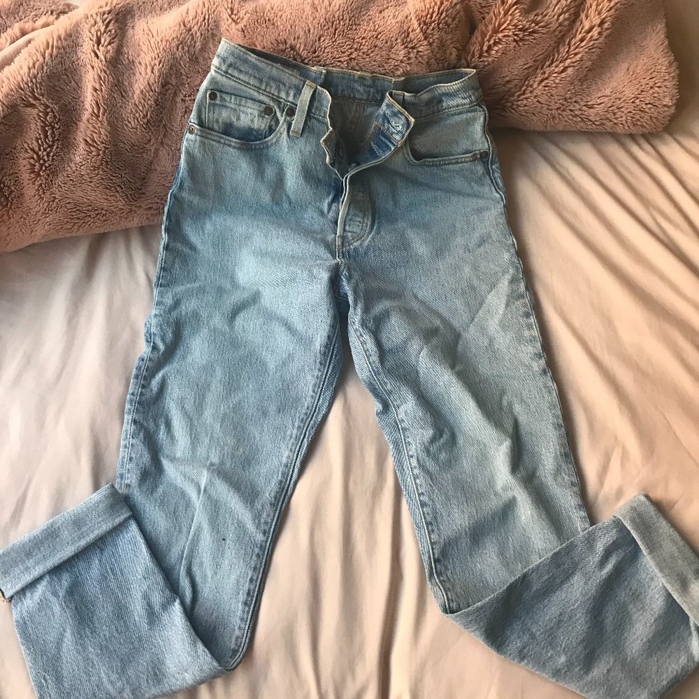 Levis High-Rise 501 Stretch Jeans - W29 L32 (Tailored)